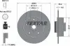Диск тормозной (задний) Renault Megane 08-(260x8) (+ABS) (с подшипником)) PRO TEXTAR 92195903 (фото 2)