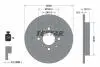 Диск тормозной HONDA Jazz III &quot;R &quot;08 &gt;&gt; TEXTAR 92204000 (фото 1)