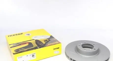 Диск тормозной (передний) Porsche Panamera 09-16 (L) (360x36) PRO+ (с прорезью) (легированный)) TEXTAR 92213907 (фото 1)