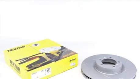Диск тормозной (передний) Porsche Panamera 09-16 (R) (360x36) PRO+ (с прорезью) (легированный)) TEXTAR 92214007 (фото 1)