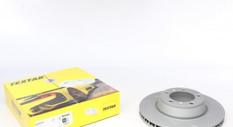 Диск тормозной (задний) Porsche Panamera 09- (R) (330x28) PRO+ (с прорезью) (легированный)) TEXTAR 92220707 (фото 1)