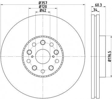 Тормозной диск TEXTAR 92224203 (фото 1)