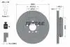 Диск тормозной (задний) BMW 3 (F30/F80/F34)/4 (F36/F33/F83) 11-(345x24) PRO+ TEXTAR 92265625 (фото 1)