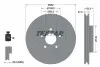 Диск тормозной (передний) Ford Focus IV 18- (282x27) PRO+ TEXTAR 92303405 (фото 2)