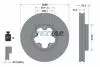 Диск тормозной (передний) Ford Transit 13- (RWD) (288x33) PRO TEXTAR 93260603 (фото 1)