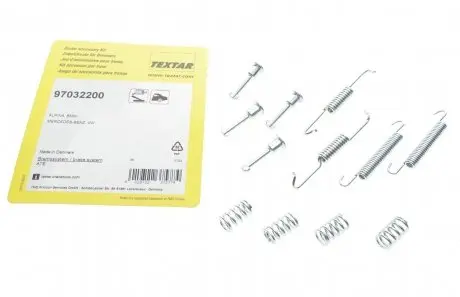 Комплект пружинок колодок ручника VW T5 1.9-2.5 TDI 03-15 TEXTAR 97032200