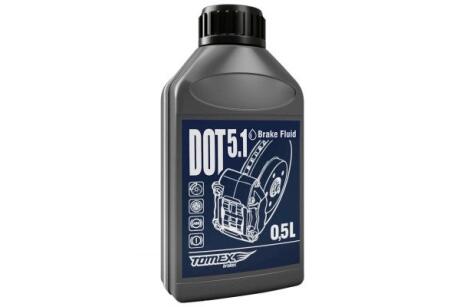 Тормозная жидкость DOT3/DOT4/DOT5.1 ENV6 (0.5L) TOMEX DO50