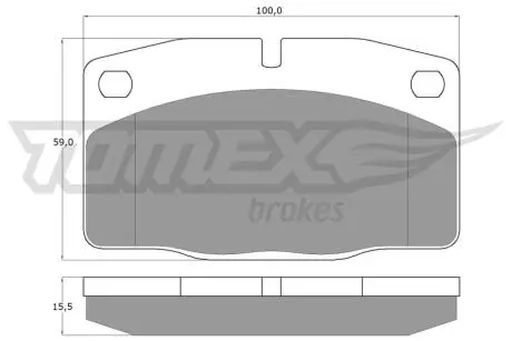 Колодки гальмівні (передні) Opel Ascona/Vectra/Kadett/Omega/Corsa 75-03 TOMEX TX1013
