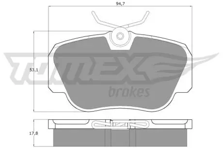 Тормозные колодки (передние/задние) MB S-class (W116/W123)/SL (R107/C107) 71-85 TOMEX TX1038