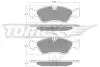 Тормозные колодки (передние) Opel Astra F 91-01/Vectra A/B 88-03/Kadett E 85-92/Omega A 86-94 TOMEX TX1068 (фото 1)