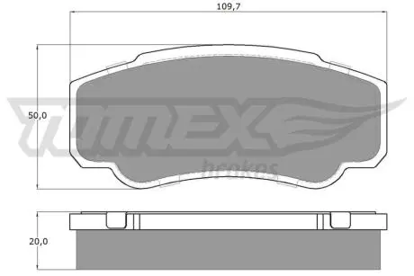 Тормозные колодки (задние) Citroen Jumper/Fiat Ducato/Peugeot Boxer 94- TOMEX TX1246