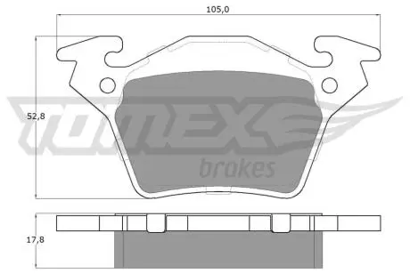 Колодки гальмівні (задні) MB Vito (W638) CDI (Bosch) Q+ TOMEX TX1289