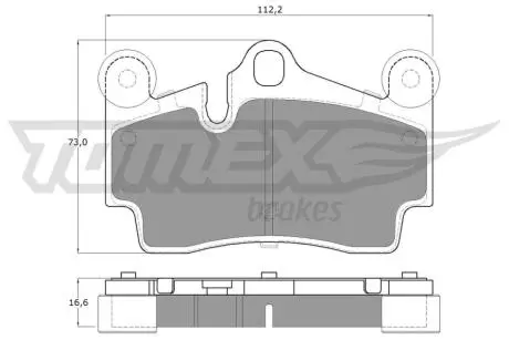 Тормозные колодки (задние) Audi Q7 06-15/VW Touareg/Porsche Cayenne 02-10 TOMEX TX1476