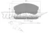 Колодки тормозные (передние) Ford Transit 06-14/Transit Connect 06-13 (RWD) (+датчики)) TOMEX TX1477 (фото 1)