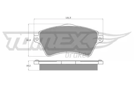 Колодки гальмівні (передні) Land Rover Freelander 98-06 (Lucas) Q+ TOMEX TX1539