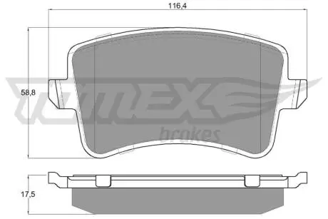 Колодки тормозные.) Audi A4/A5/Q5 07- TOMEX TX1581