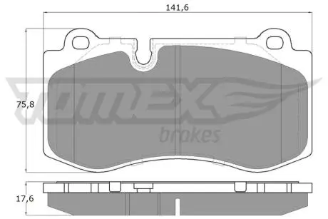 Колодки гальмівні (передні) MB (W211/W221D) 2.1-5.5 05-13 TOMEX TX1687