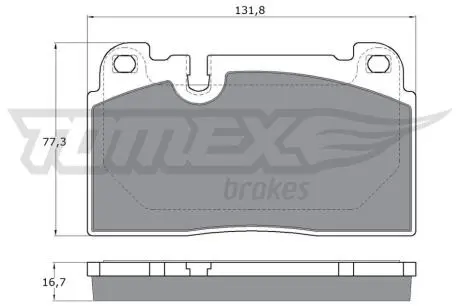 Тормозные колодки (передние) Audi A6/A7 10-18/Q5 08-17/Porsche Macan 14- TOMEX TX1706
