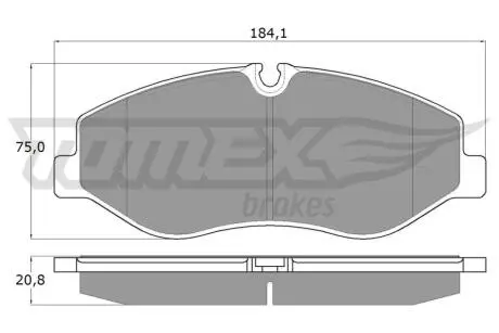 Колодки гальмівні (передні) MB Vito (W447) 14- TOMEX TX1812