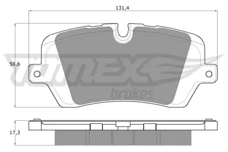 Колодки гальмівні (задні) Land Rover Range Rover 2.0/3.0/5.0D 4x4 12- (TRW) (з аксесуарами) TOMEX TX1834