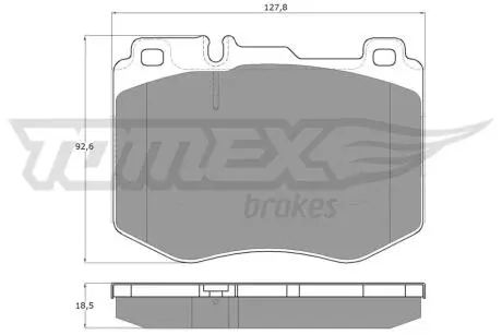 Колодки гальмівні (передні) MB E-class (W213) 19- (Brembo) Q+ TOMEX TX1852
