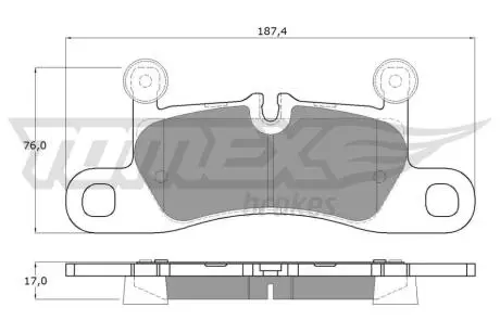 Колодки гальмівні (задні) Porsche Cayenne/VW Touareg 10- TOMEX TX1926