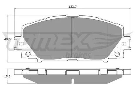 Тормозные колодки (передние) Toyota Prius 08-/Corolla 12-/Lexus CT 10- TOMEX TX1935