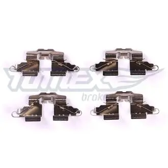 Планка супорта (заднього) прижимна (к-кт) Toyota Yaris II 05- (Akebono) TOMEX TX4360