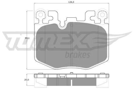 Колодки гальмівні передні TOMEX TX 60-78