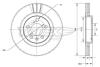 Диск тормозной (передний) Skoda Octavia/VW Golf IV (280x22) TOMEX TX7009 (фото 1)