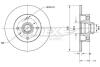 Диск гальмівний (задній) VW Golf/Passat 83-02 (226x10) TOMEX TX7071 (фото 1)
