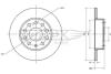 Диск тормозной (задний) Audi A3/Skoda Octavia III/VW Caddy III/Golf V 03- (260х12) TOMEX TX7079 (фото 1)