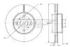 Диск тормозной (передний) Toyota Corolla 92-01(255x22) TOMEX TX7132 (фото 1)