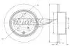 Диск тормозной (задний) Totota Avensis 03-08 (280x10) TOMEX TX7167 (фото 1)