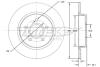 Диск гальмівний (задній) Ford Focus/C-Max 04- (265x11) TOMEX TX7194 (фото 1)