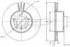 Диск тормозной (передний) BMW 3 (E90-93) 04-13/1 (E81-E87) 04-14 (300x24) (с покрытием) TOMEX TX7254 (фото 1)