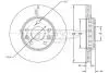 Диск тормозной (передний) Renault Megane III/IV/Scenic 08-(280x24) с к-том болтов TOMEX TX7261 (фото 1)