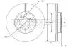 Диск тормозной (передний) Fiat Sedici/Suzuki SX4 06-(280x22) TOMEX TX7273 (фото 1)