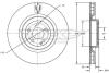 Диск гальмівний (передній) MB Vito (W447) 14- (330x32) (замінено на 92279405) TOMEX TX7275 (фото 1)
