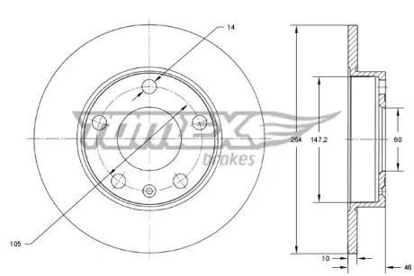 Автозапчасть TOMEX TX7372