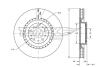 Диск тормозной (передний) Alfa Romeo159/Brera/Giulietta/Fiat 500X/Jeep Compass/Renegade (305x28) 05- TOMEX TX7374 (фото 1)