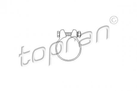 Соединительные элементы системы выпуска TOPRAN / HANS PRIES 102751 (фото 1)