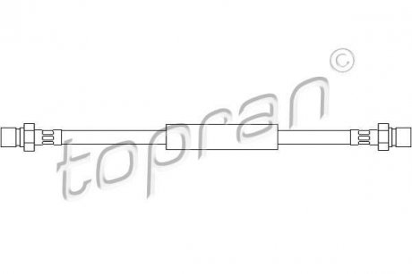 Шланг тормозной TOPRAN / HANS PRIES 103358 (фото 1)