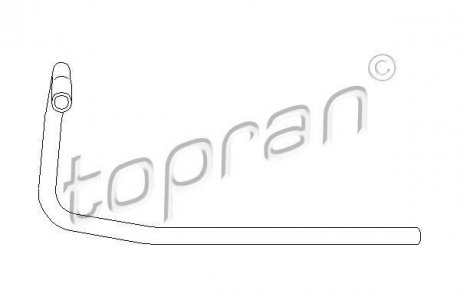 Патрубок системы охлаждения TOPRAN / HANS PRIES 104132