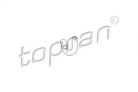 Патрубок системи охолодження TOPRAN / HANS PRIES 107304 (фото 1)