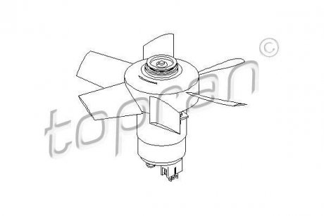 Вентилятор, охлаждение двигателя TOPRAN / HANS PRIES 107721