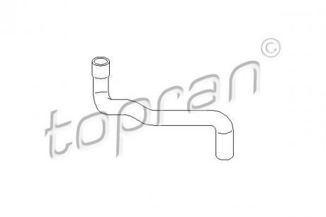 Шланг гумовий системи охолодження TOPRAN / HANS PRIES 109010 (фото 1)