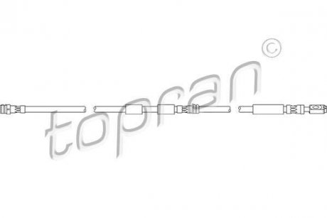Шланг тормозной TOPRAN / HANS PRIES 110393 (фото 1)