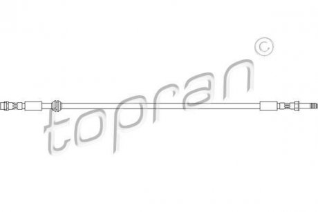 Шланг тормозной TOPRAN / HANS PRIES 110406 (фото 1)
