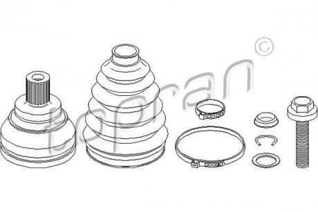 Шрус внешн. TOPRAN / HANS PRIES 110805